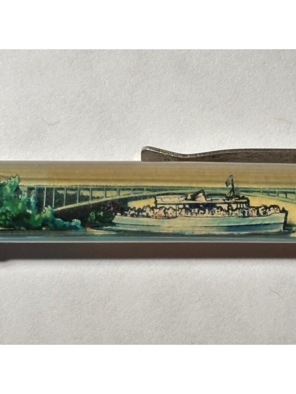 Niagara Falls Canada Floaty Pen Maid of the Mist Tour Boat Bridge Waterfalls Vtg